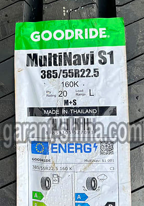 Goodride MultiNavi S1 (рулевая) 385/55 R22.5 160K 20PR - Фото с этикеткой